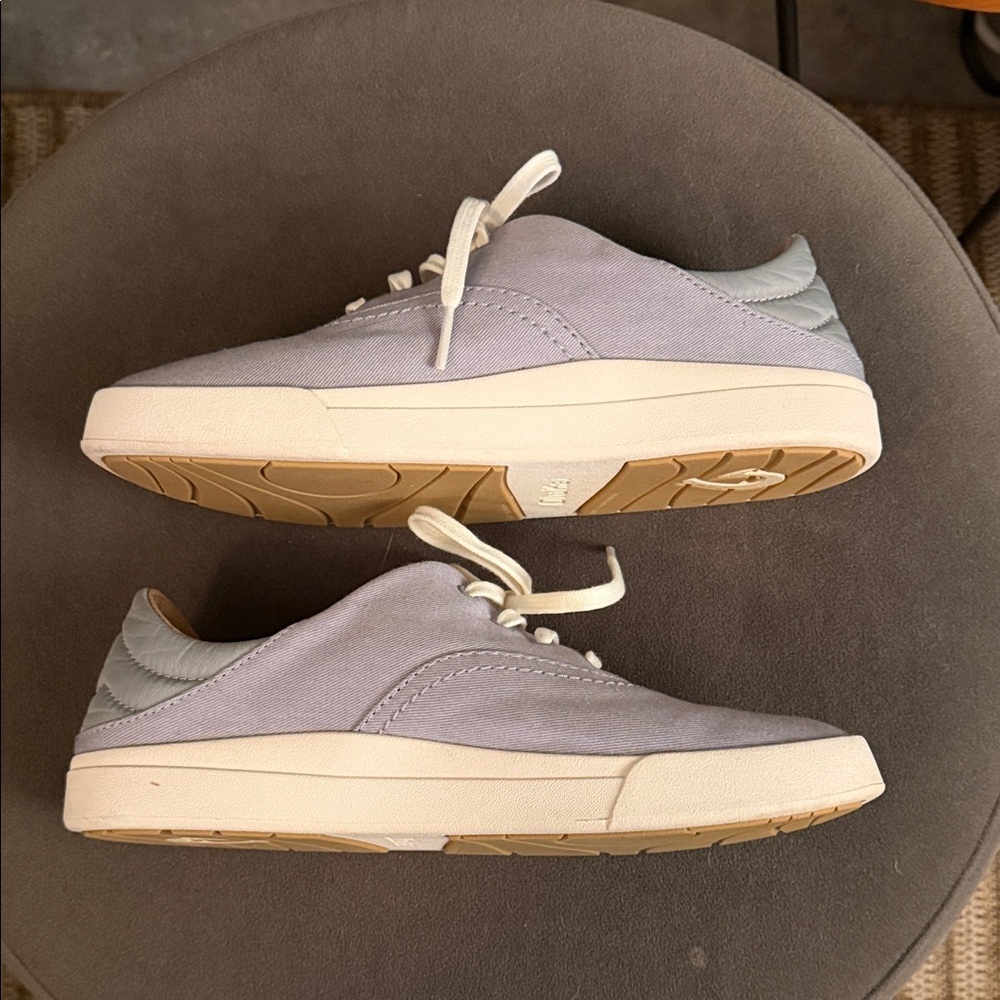 OluKai Kohu Canvas Mist Grey Womens 7.5 Sneakers - Picture 6 of 8
